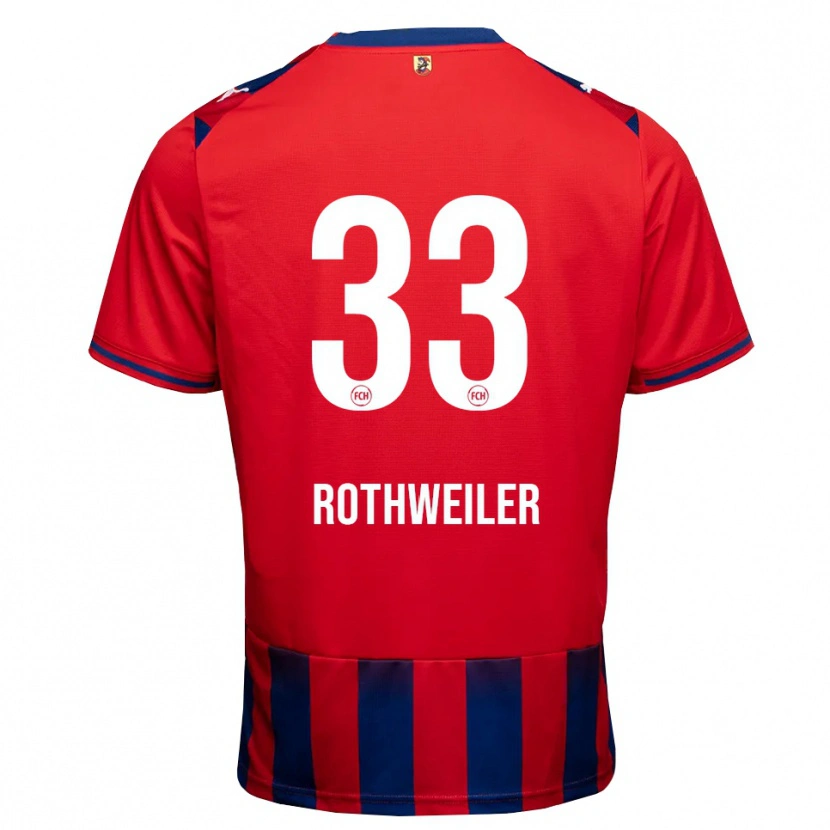 Danxen Kinderen Nick Rothweiler #33 Koninklijk Blauw Wit Rood Thuisshirt Thuistenue 2026/27 T-Shirt