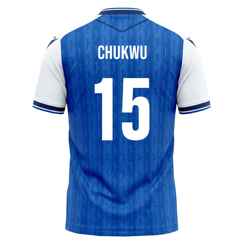 Danxen Kinderen Emmanuel Chukwu #15 Koninklijk Blauw Wit Thuisshirt Thuistenue 2026/27 T-Shirt