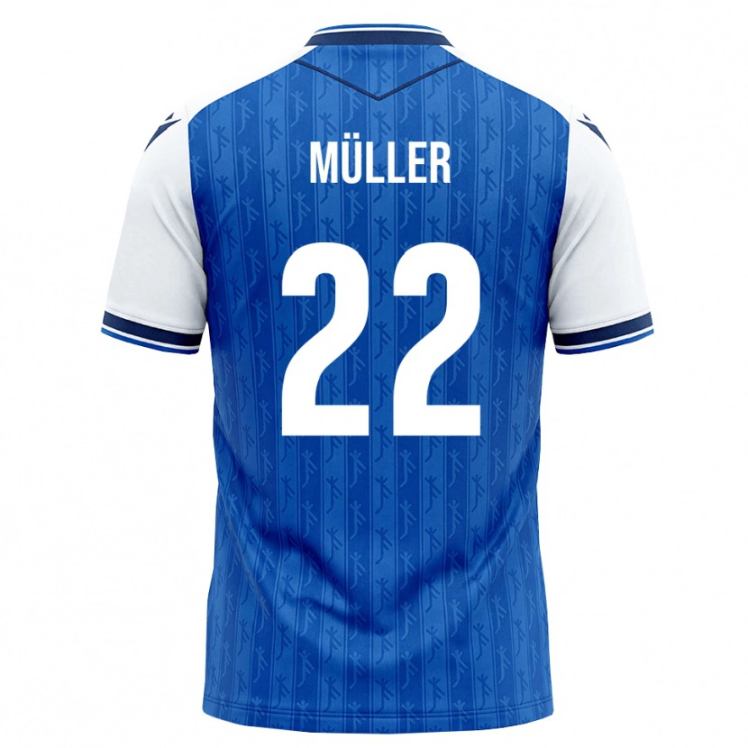 Danxen Kinderen Tim Müller #22 Koninklijk Blauw Wit Thuisshirt Thuistenue 2026/27 T-Shirt