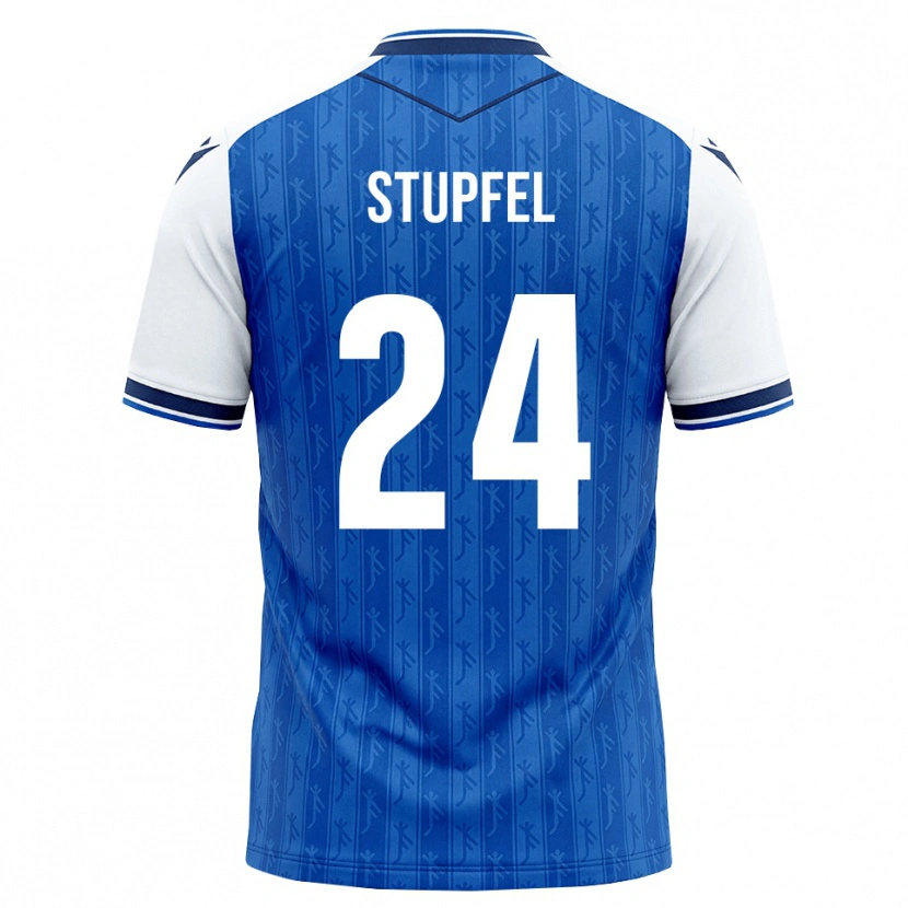 Danxen Kinderen Janis Stupfel #24 Koninklijk Blauw Wit Thuisshirt Thuistenue 2026/27 T-Shirt