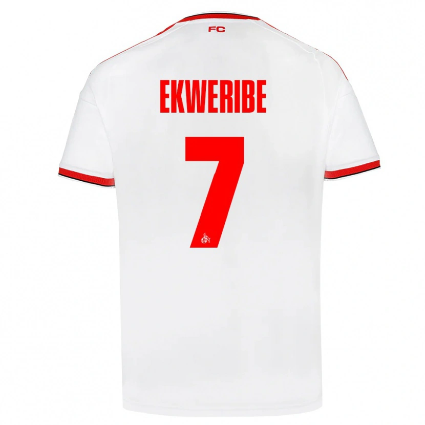Danxen Kinderen Kevin Ekweribe #7 Wit Rood Zwart Thuisshirt Thuistenue 2026/27 T-Shirt