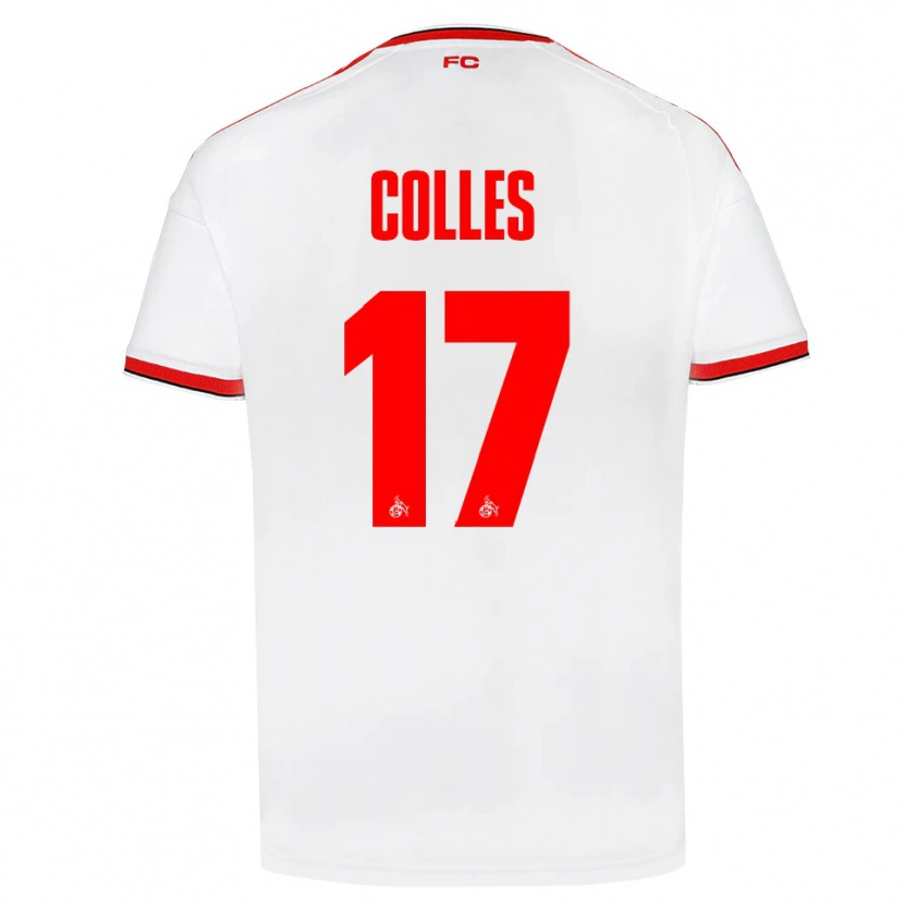 Danxen Kinderen Jan Colles #17 Wit Rood Zwart Thuisshirt Thuistenue 2026/27 T-Shirt