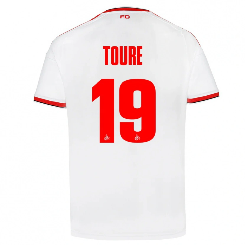 Danxen Kinderen Safyan Toure #19 Wit Rood Zwart Thuisshirt Thuistenue 2026/27 T-Shirt