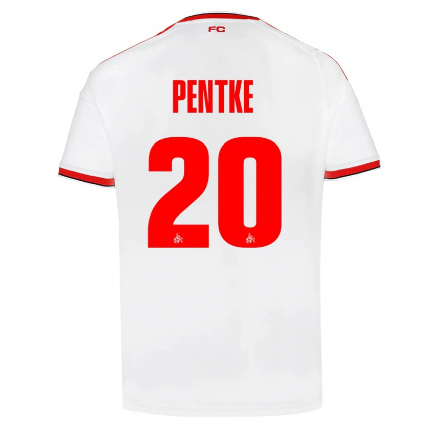 Danxen Kinderen Philipp Pentke #20 Wit Rood Zwart Thuisshirt Thuistenue 2026/27 T-Shirt