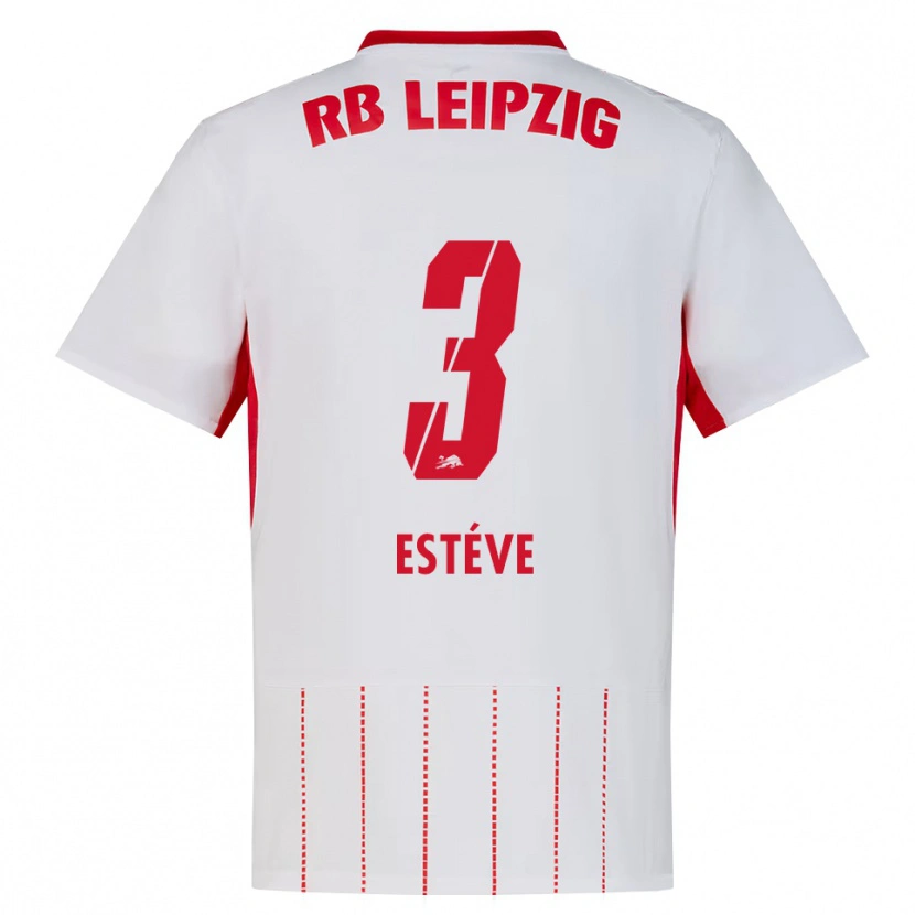 Danxen Kinderen Maxime Estève #3 Rood Wit Geel Thuisshirt Thuistenue 2026/27 T-Shirt