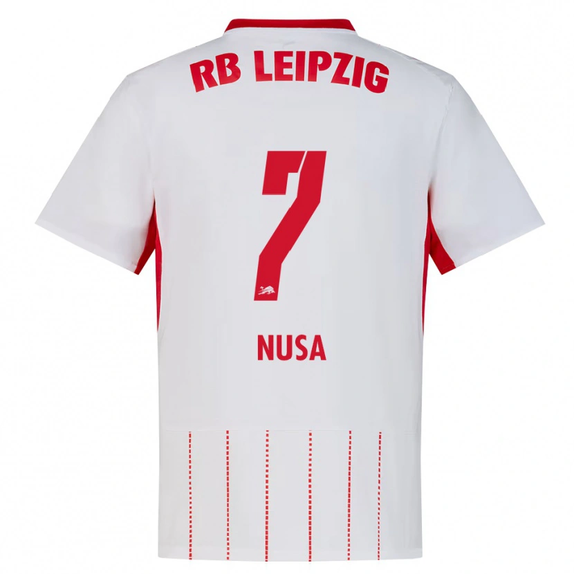 Danxen Kinderen Antonio Nusa #7 Rood Wit Geel Thuisshirt Thuistenue 2026/27 T-Shirt