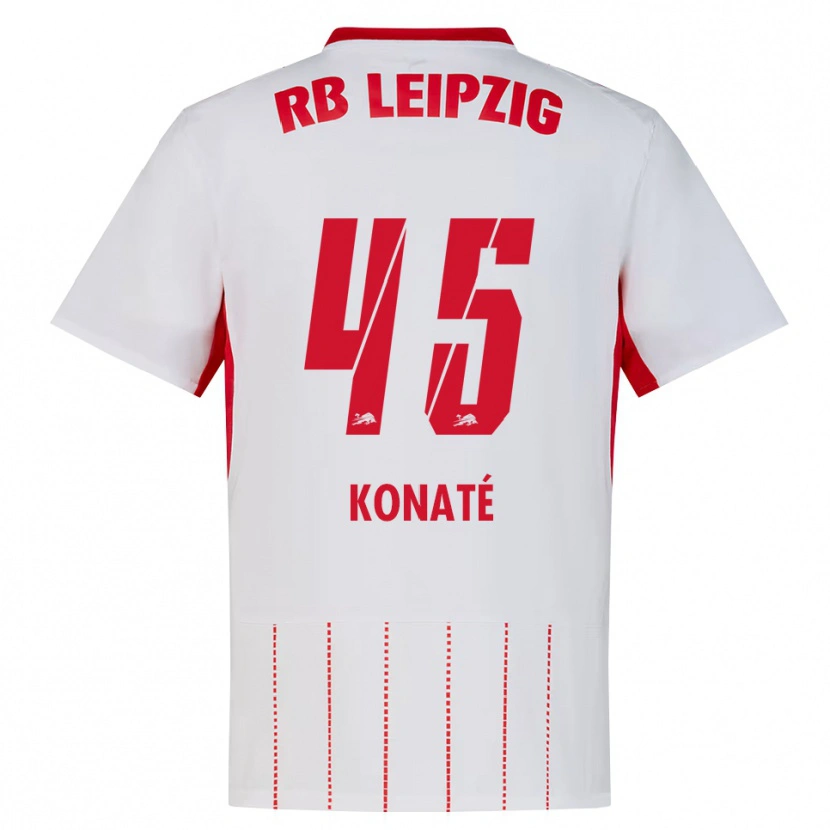 Danxen Kinderen Samba Konaté #45 Rood Wit Geel Thuisshirt Thuistenue 2026/27 T-Shirt