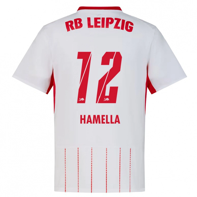 Danxen Kinderen Karl Hamella #12 Rood Wit Geel Thuisshirt Thuistenue 2026/27 T-Shirt