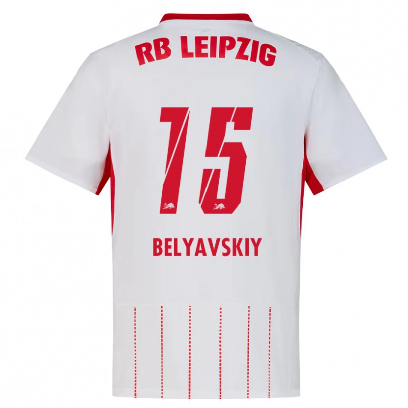 Danxen Kinderen David Belyavskiy #15 Rood Wit Geel Thuisshirt Thuistenue 2026/27 T-Shirt