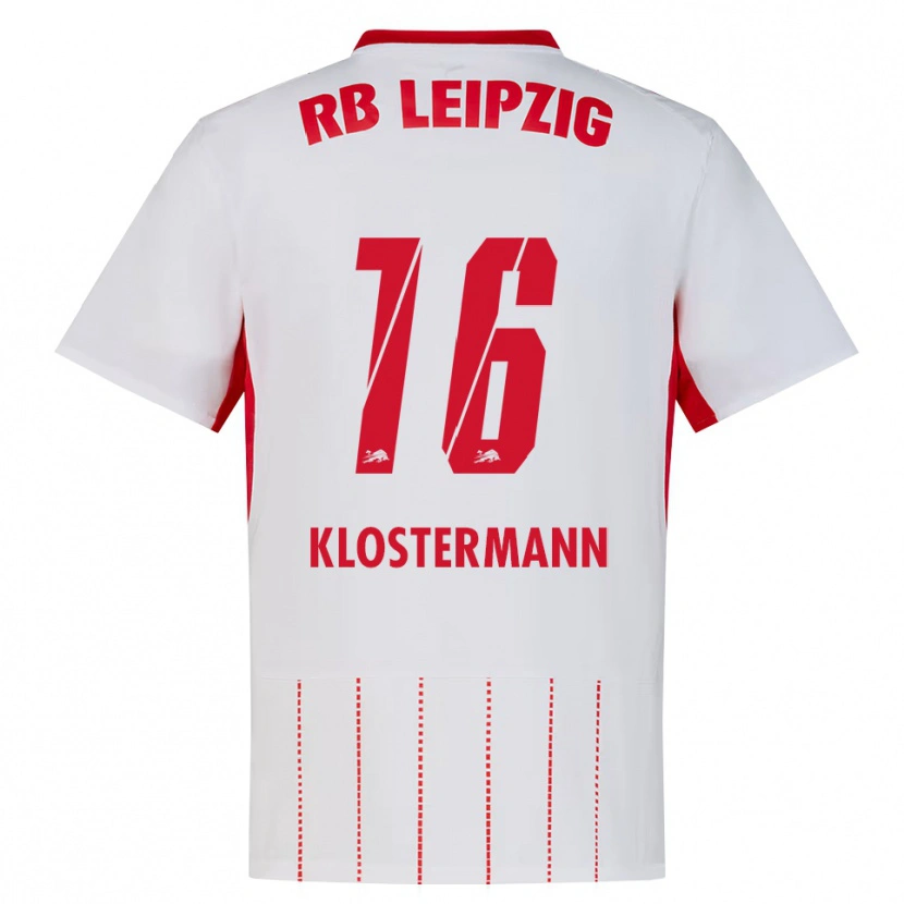 Danxen Kinderen Lukas Klostermann #16 Rood Wit Geel Thuisshirt Thuistenue 2026/27 T-Shirt