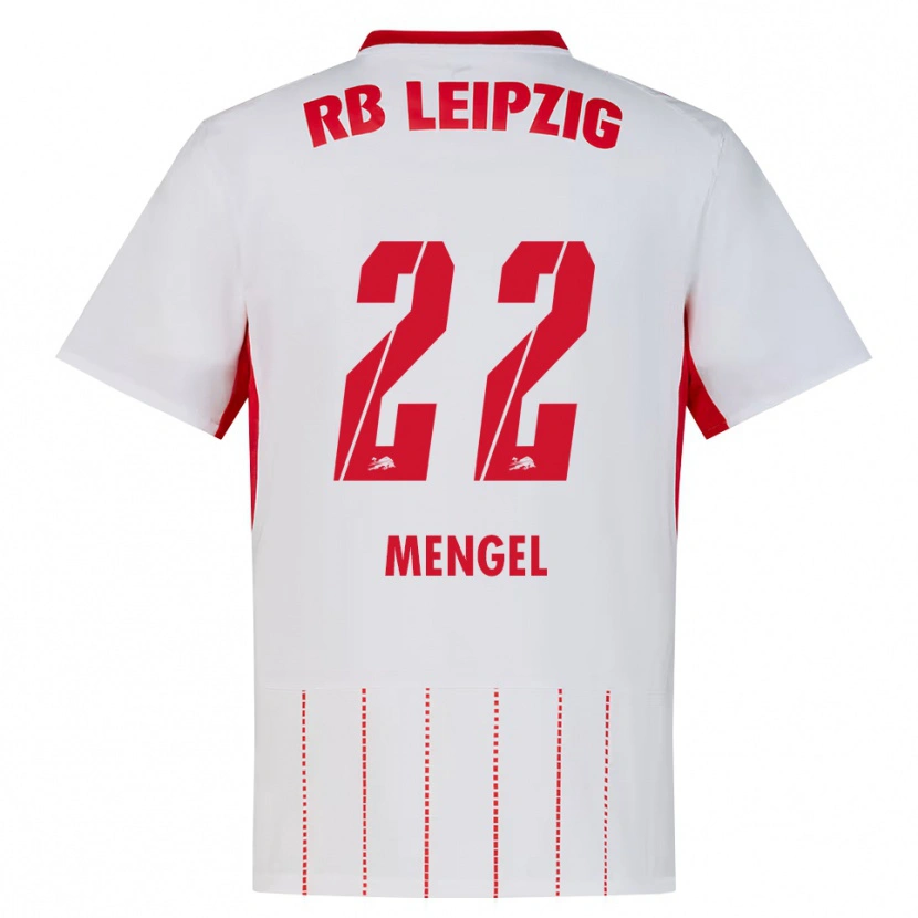 Danxen Kinderen Luca Mengel #22 Rood Wit Geel Thuisshirt Thuistenue 2026/27 T-Shirt