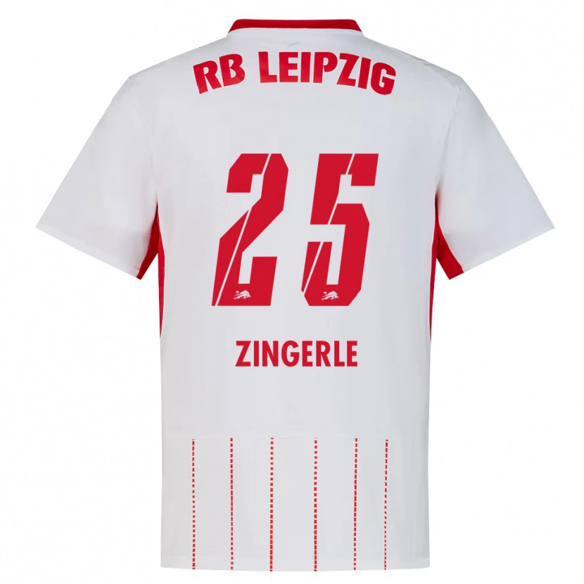 Danxen Kinderen Leopold Zingerle #25 Rood Wit Geel Thuisshirt Thuistenue 2026/27 T-Shirt