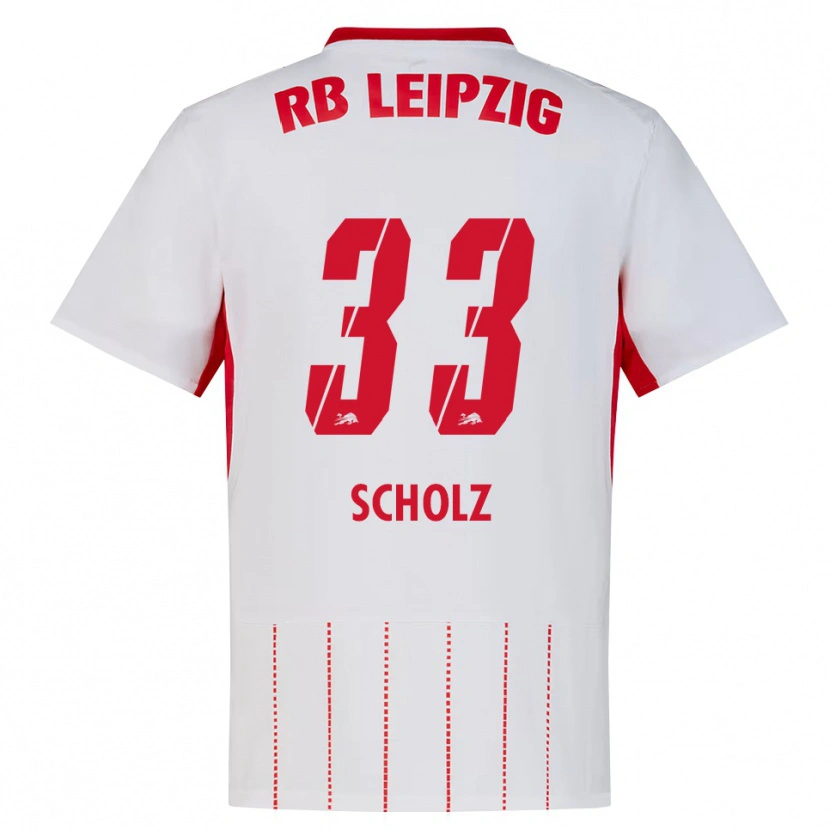 Danxen Kinderen Emil Scholz #33 Rood Wit Geel Thuisshirt Thuistenue 2026/27 T-Shirt