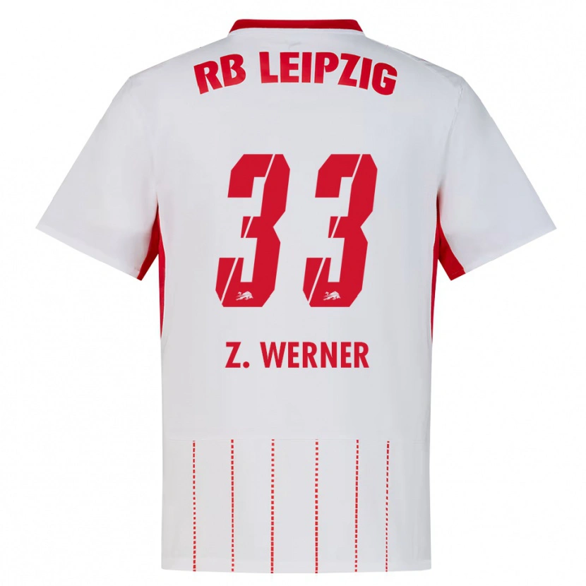 Danxen Kinderen Zoé Werner #33 Rood Wit Geel Thuisshirt Thuistenue 2026/27 T-Shirt