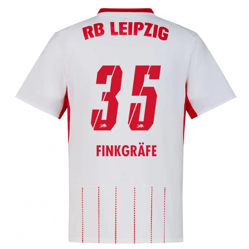 Danxen Kinderen Max Finkgräfe #35 Rood Wit Geel Thuisshirt Thuistenue 2026/27 T-Shirt