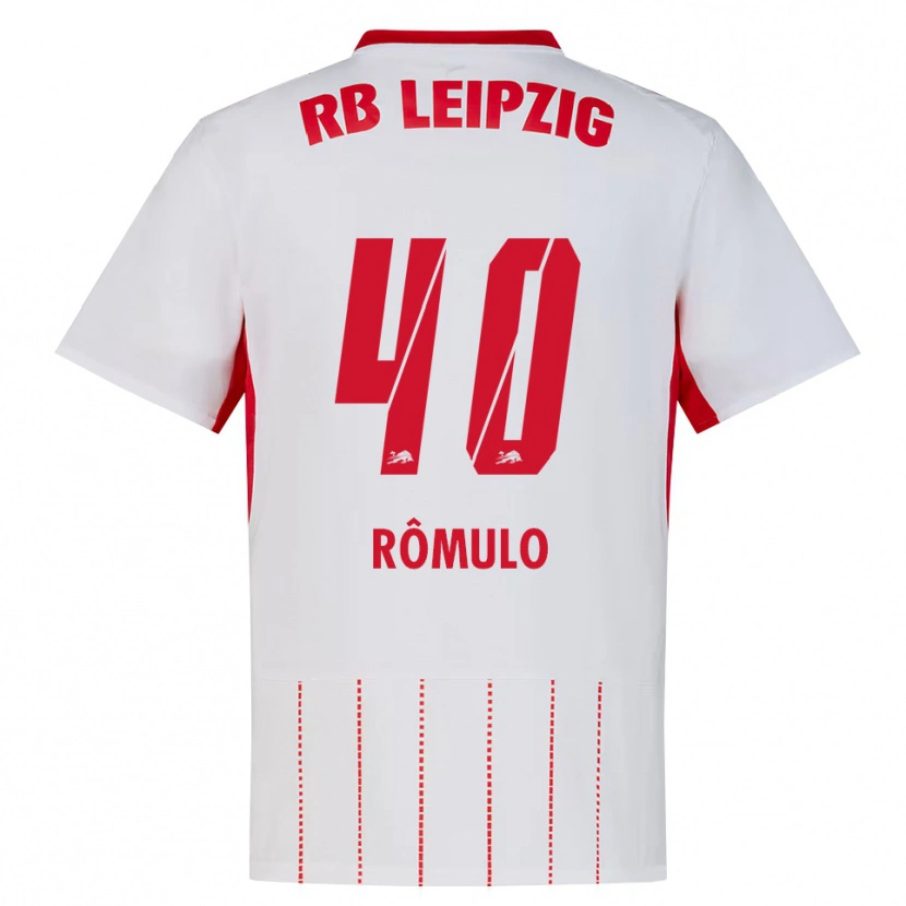 Danxen Kinderen Rômulo José Cardoso Da Cruz #40 Rood Wit Geel Thuisshirt Thuistenue 2026/27 T-Shirt