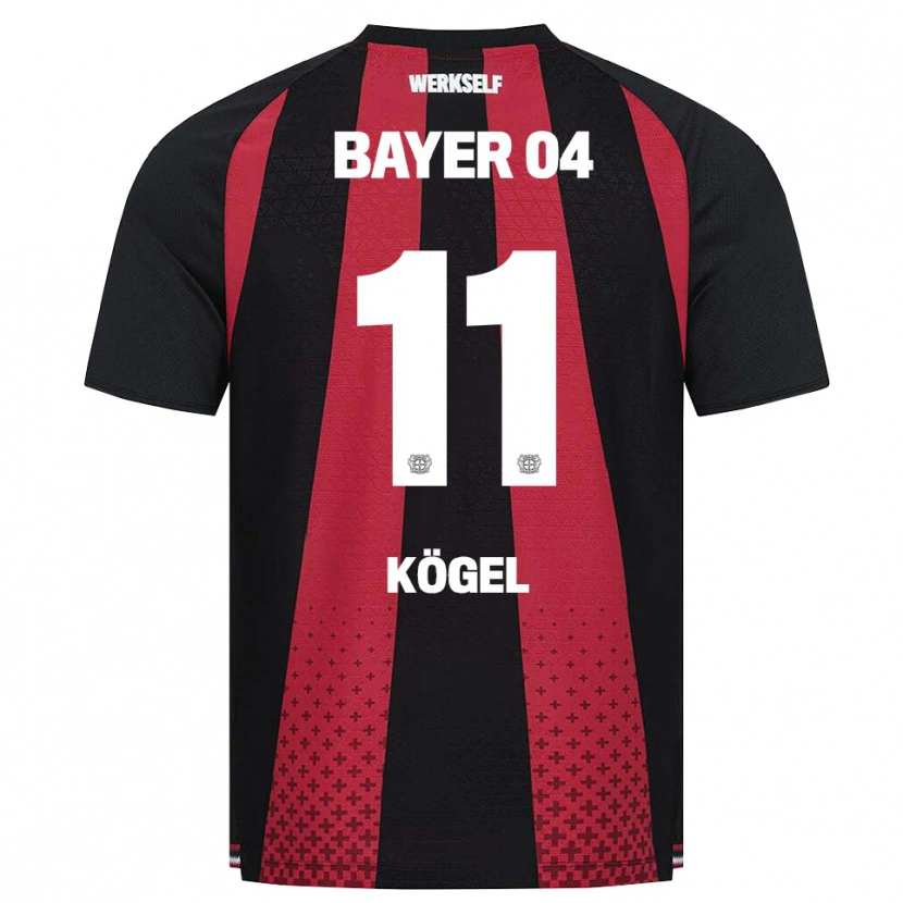 Danxen Kinderen Kristin Kögel #11 Zwart Wit Rood Thuisshirt Thuistenue 2026/27 T-Shirt