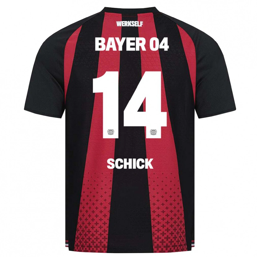 Danxen Kinderen Patrik Schick #14 Zwart Wit Rood Thuisshirt Thuistenue 2026/27 T-Shirt