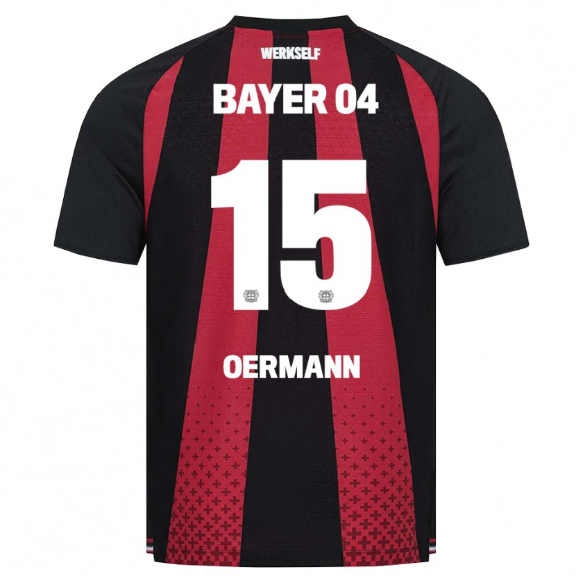 Danxen Kinderen Tim Oermann #15 Zwart Wit Rood Thuisshirt Thuistenue 2026/27 T-Shirt