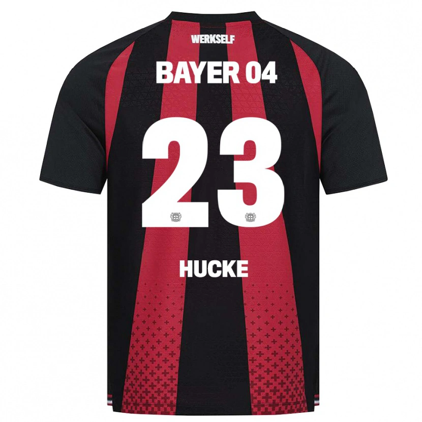 Danxen Kinderen Luan Hucke #23 Zwart Wit Rood Thuisshirt Thuistenue 2026/27 T-Shirt