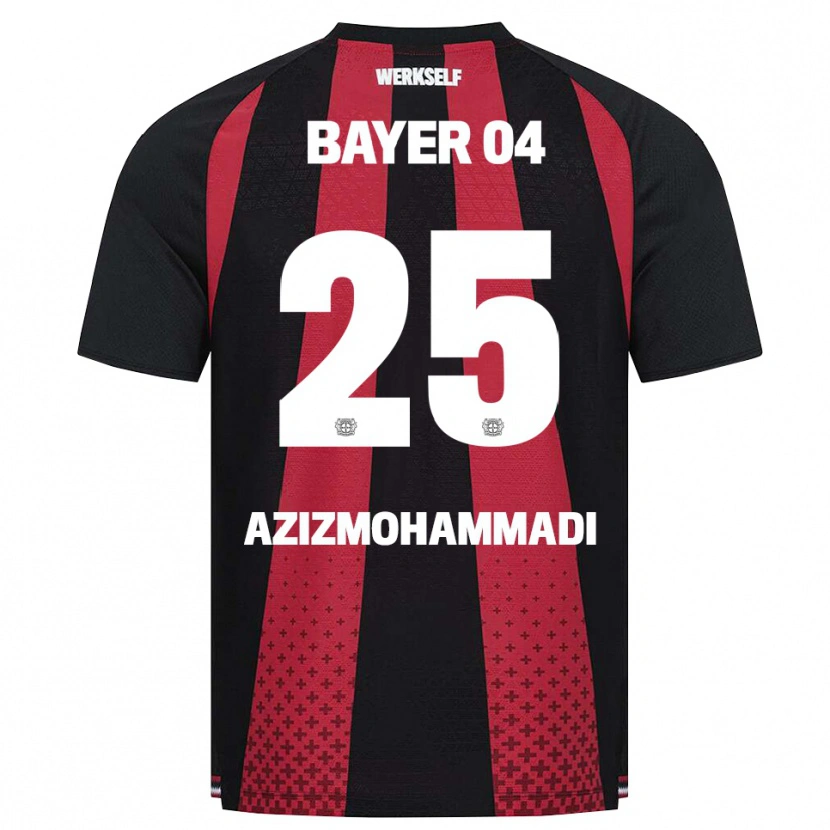Danxen Kinderen Mick Aziz Mohammadi #25 Zwart Wit Rood Thuisshirt Thuistenue 2026/27 T-Shirt