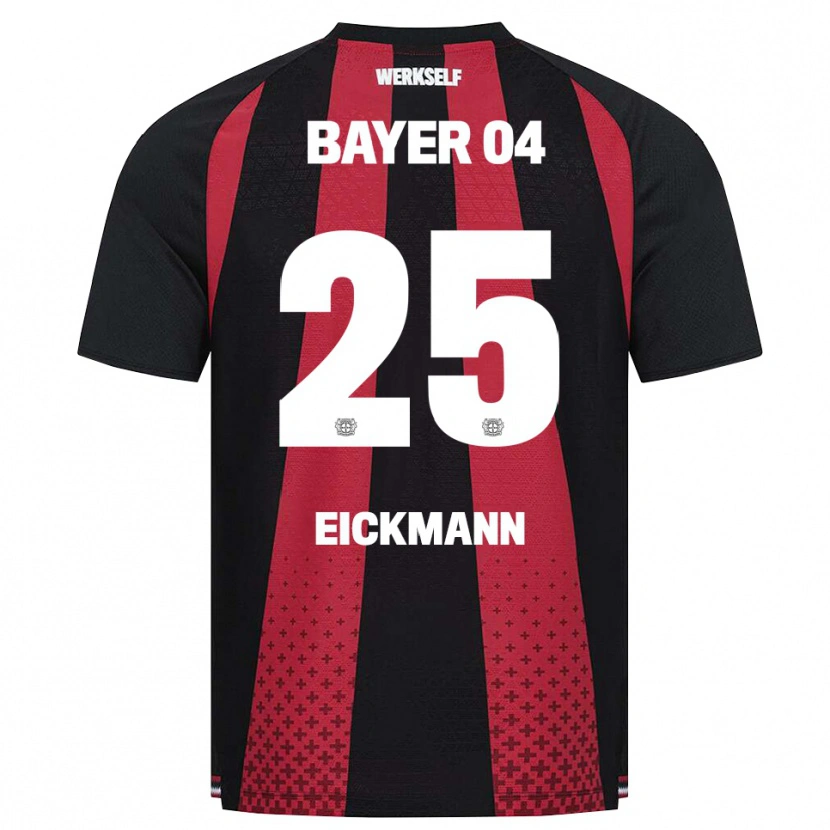 Danxen Kinderen Mia Eickmann #25 Zwart Wit Rood Thuisshirt Thuistenue 2026/27 T-Shirt