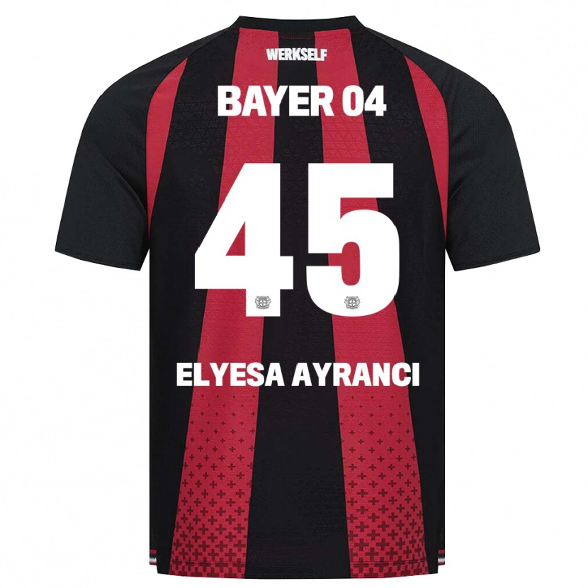 Danxen Kinderen Yuşa Elyesa Ayrancı #45 Zwart Wit Rood Thuisshirt Thuistenue 2026/27 T-Shirt