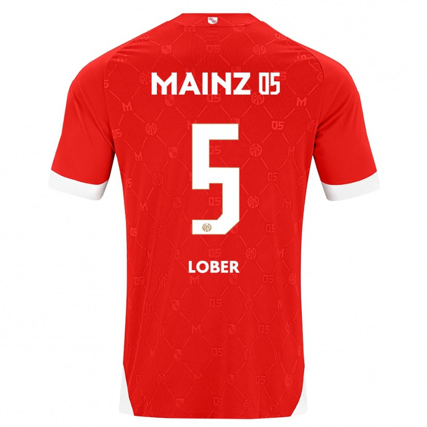 Danxen Kinderen Jana Löber #5 Rood Wit Thuisshirt Thuistenue 2026/27 T-Shirt