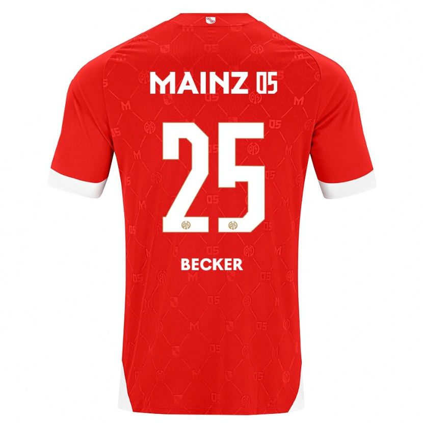 Danxen Kinderen Kathrin Becker #25 Rood Wit Thuisshirt Thuistenue 2026/27 T-Shirt