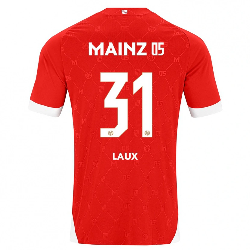 Danxen Kinderen Lucas Laux #31 Rood Wit Thuisshirt Thuistenue 2026/27 T-Shirt