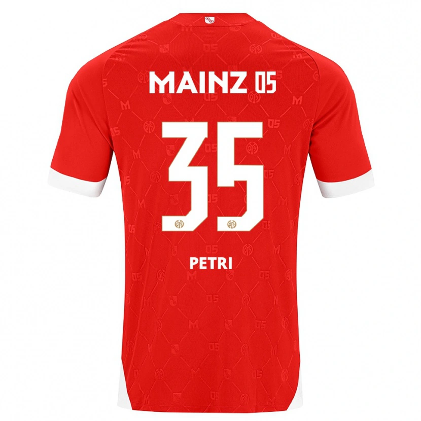 Danxen Kinderen Jolina Petri #35 Rood Wit Thuisshirt Thuistenue 2026/27 T-Shirt
