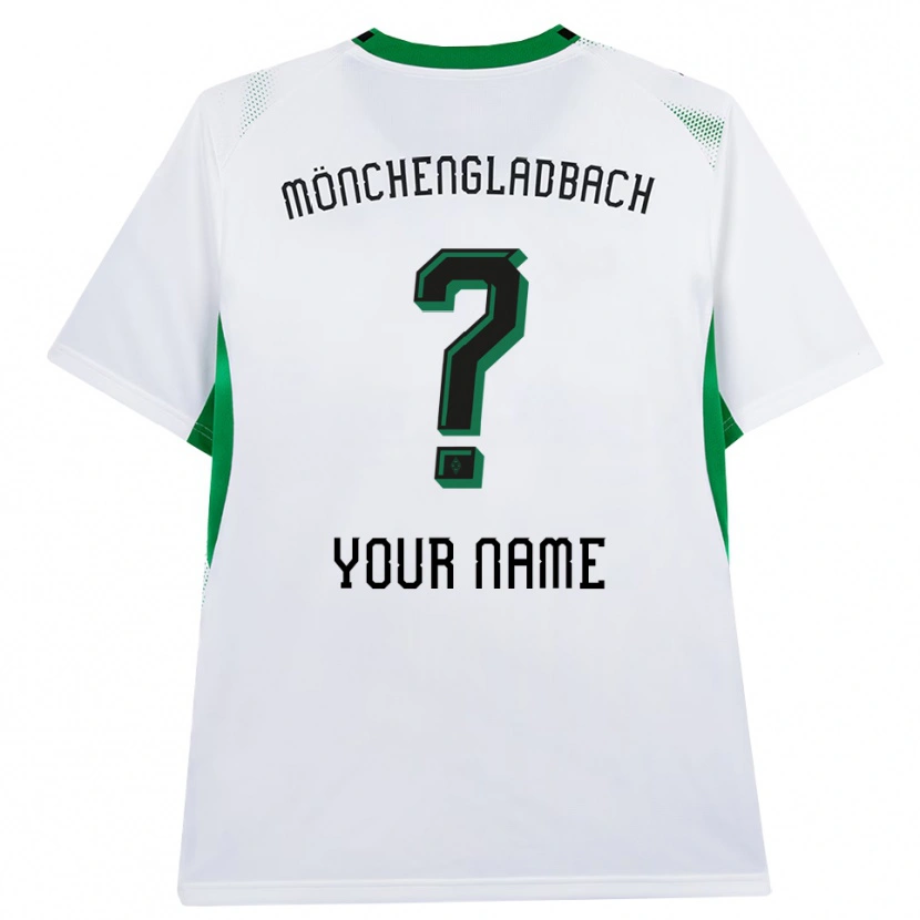 Danxen Kinderen Uw Naam #0 Wit Zwart Groen Thuisshirt Thuistenue 2026/27 T-Shirt