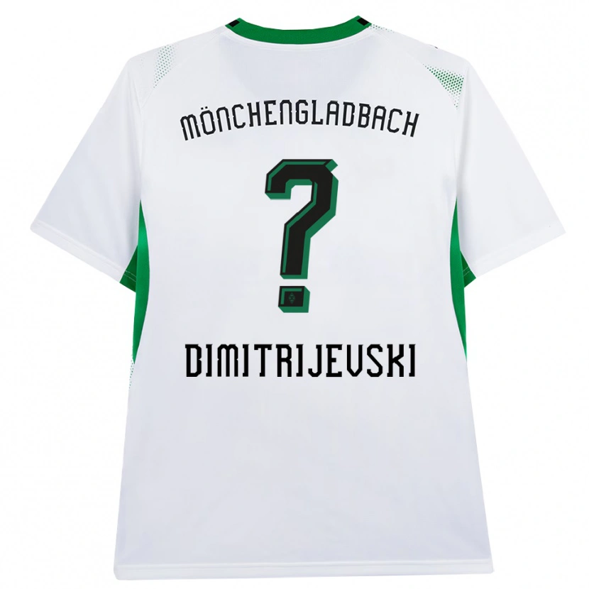Danxen Kinderen Maximilian Dimitrijevski #0 Wit Zwart Groen Thuisshirt Thuistenue 2026/27 T-Shirt