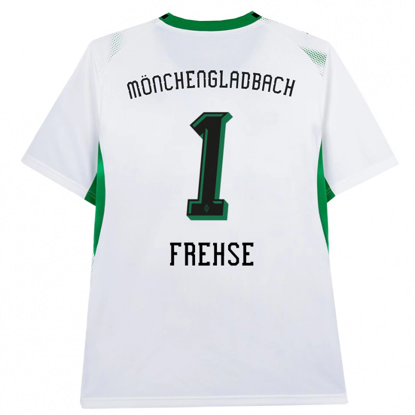 Danxen Kinderen Jil Frehse #1 Wit Zwart Groen Thuisshirt Thuistenue 2026/27 T-Shirt