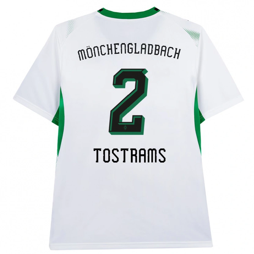 Danxen Kinderen Eva Tostrams #2 Wit Zwart Groen Thuisshirt Thuistenue 2026/27 T-Shirt