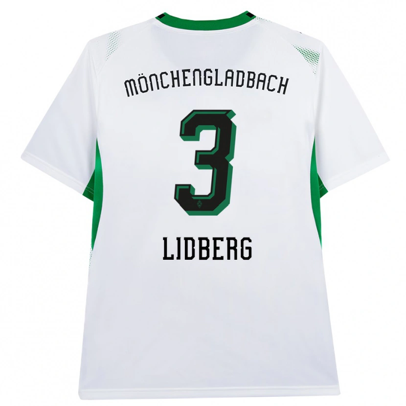 Danxen Kinderen Isac Lidberg #3 Wit Zwart Groen Thuisshirt Thuistenue 2026/27 T-Shirt