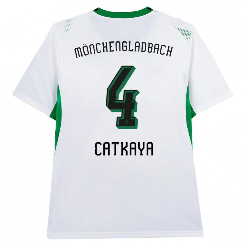 Danxen Kinderen Talha Catkaya #4 Wit Zwart Groen Thuisshirt Thuistenue 2026/27 T-Shirt