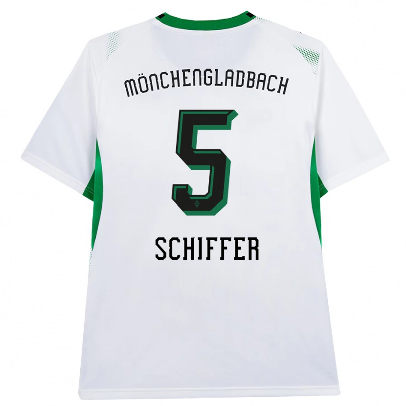 Danxen Kinderen Ben Schiffer #5 Wit Zwart Groen Thuisshirt Thuistenue 2026/27 T-Shirt