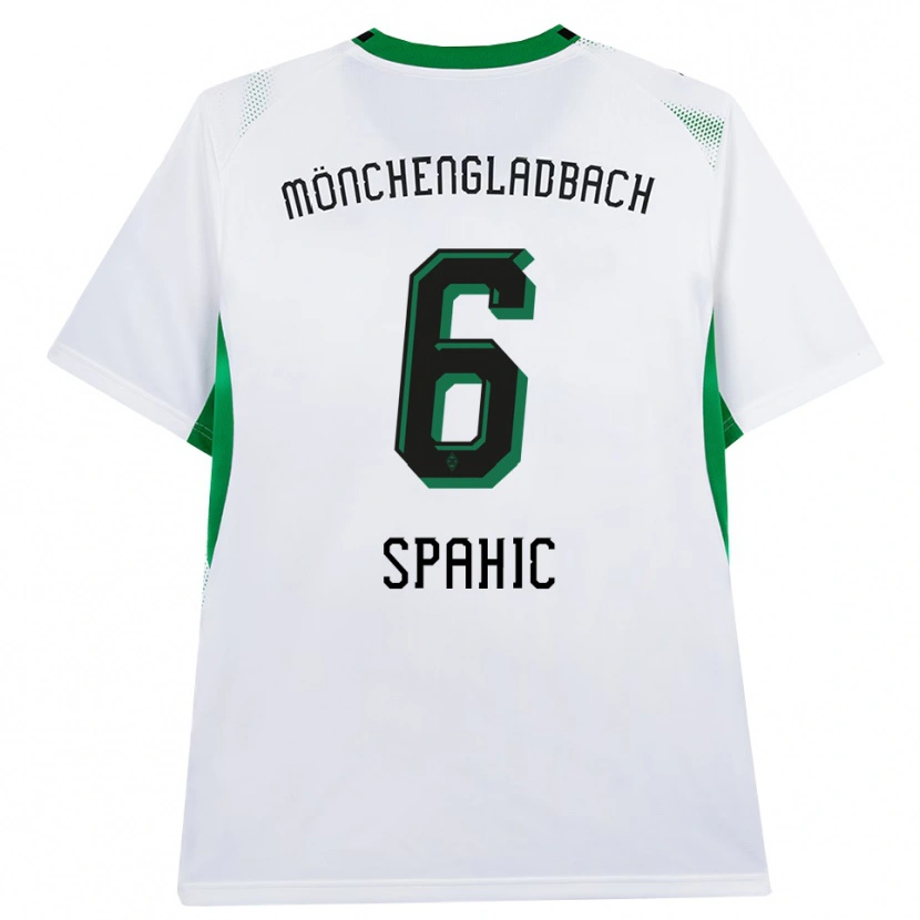 Danxen Kinderen Armin Spahic #6 Wit Zwart Groen Thuisshirt Thuistenue 2026/27 T-Shirt