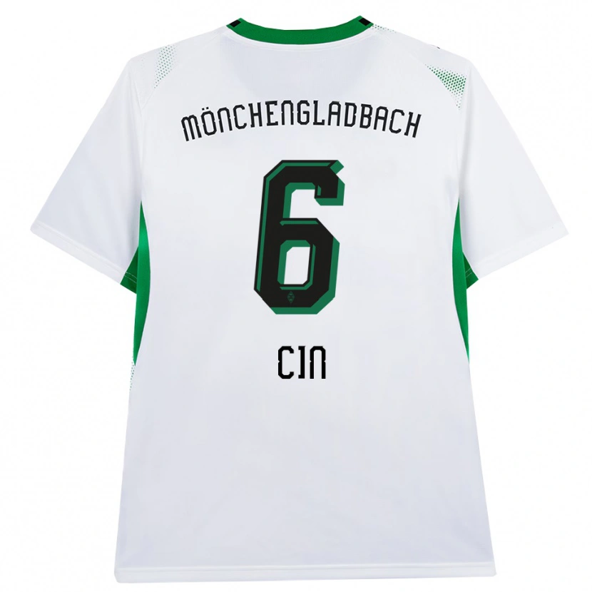 Danxen Kinderen Miray Cin #6 Wit Zwart Groen Thuisshirt Thuistenue 2026/27 T-Shirt