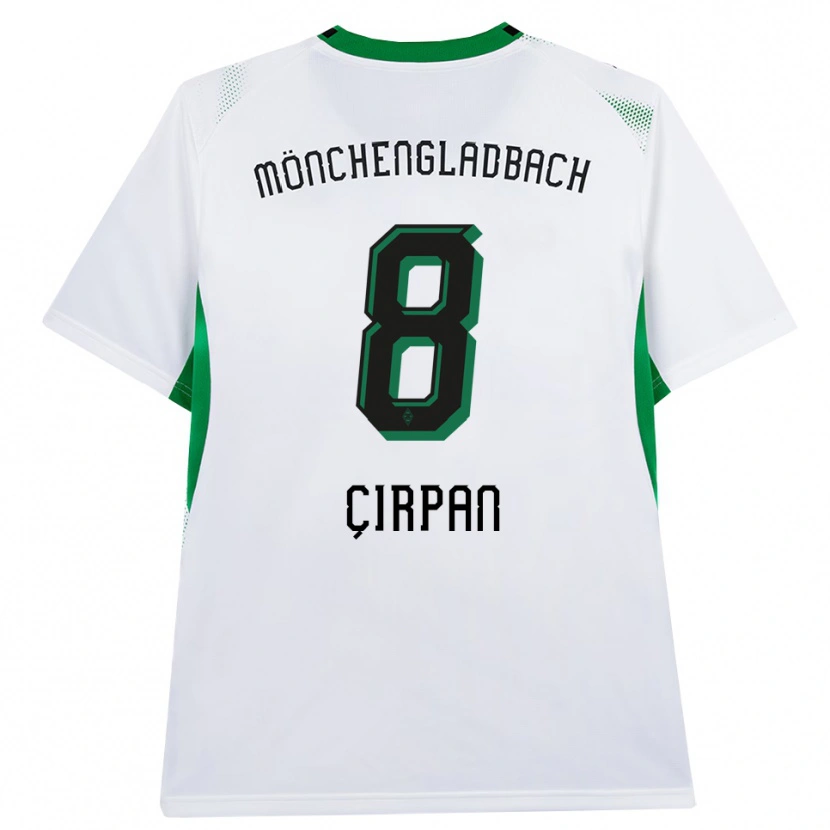 Danxen Kinderen Kemal Çırpan #8 Wit Zwart Groen Thuisshirt Thuistenue 2026/27 T-Shirt