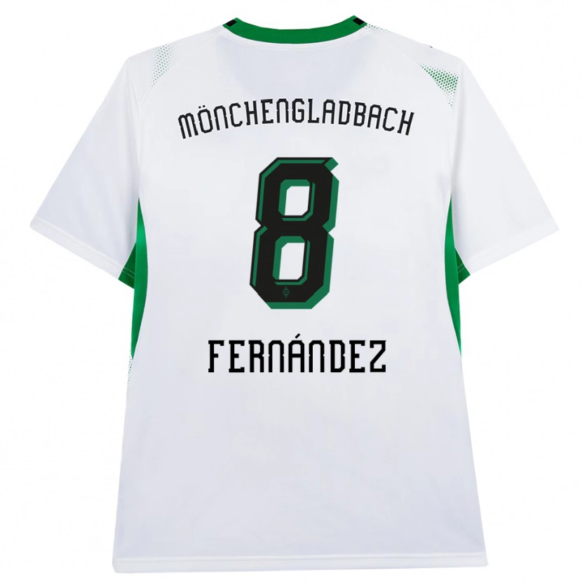Danxen Kinderen Oriol Fernandez Berenguer #8 Wit Zwart Groen Thuisshirt Thuistenue 2026/27 T-Shirt