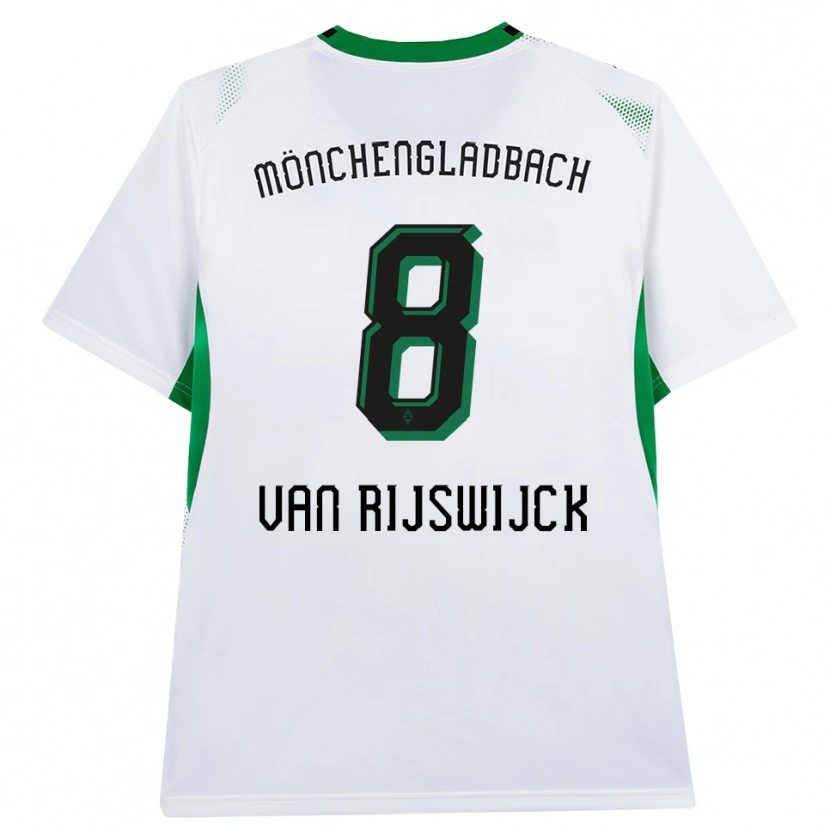 Danxen Kinderen Britt Van Rijswijck #8 Wit Zwart Groen Thuisshirt Thuistenue 2026/27 T-Shirt