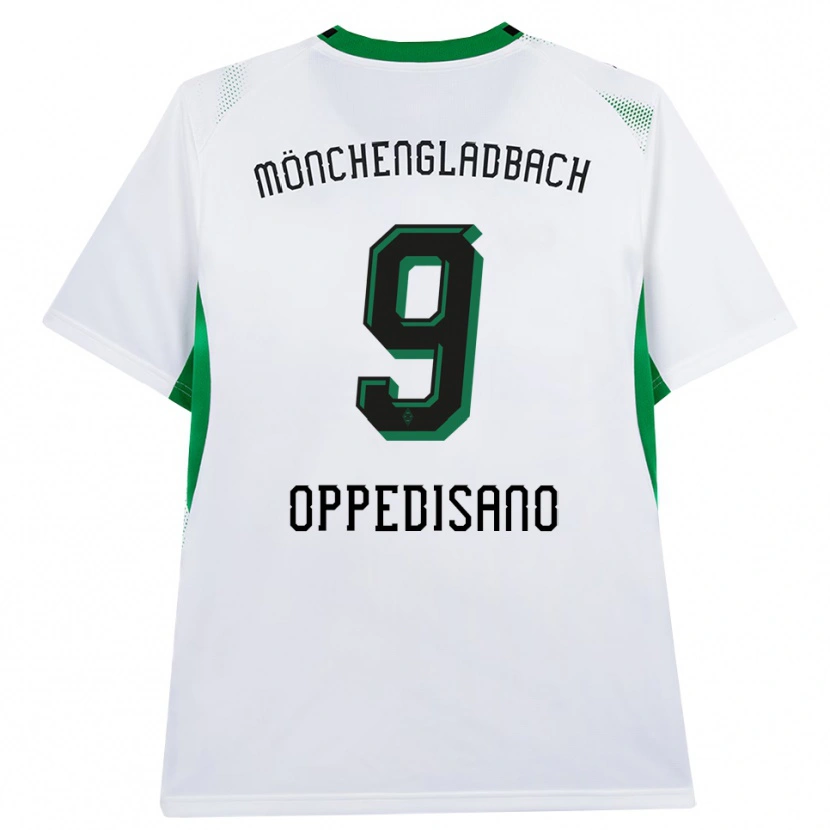 Danxen Kinderen Valentina Oppedisano #9 Wit Zwart Groen Thuisshirt Thuistenue 2026/27 T-Shirt