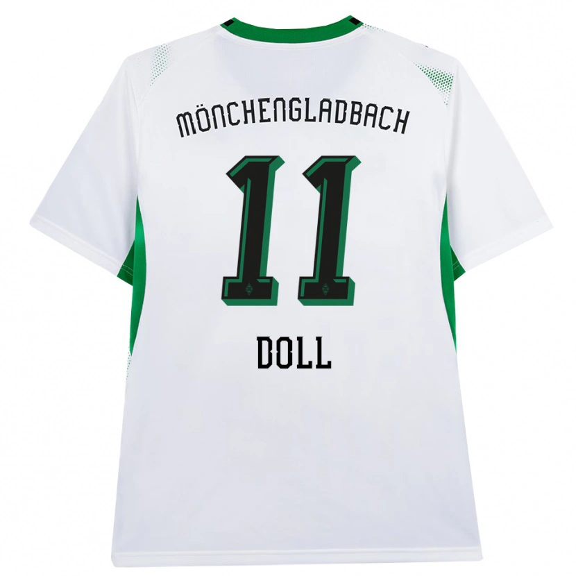 Danxen Kinderen Leo Doll #11 Wit Zwart Groen Thuisshirt Thuistenue 2026/27 T-Shirt