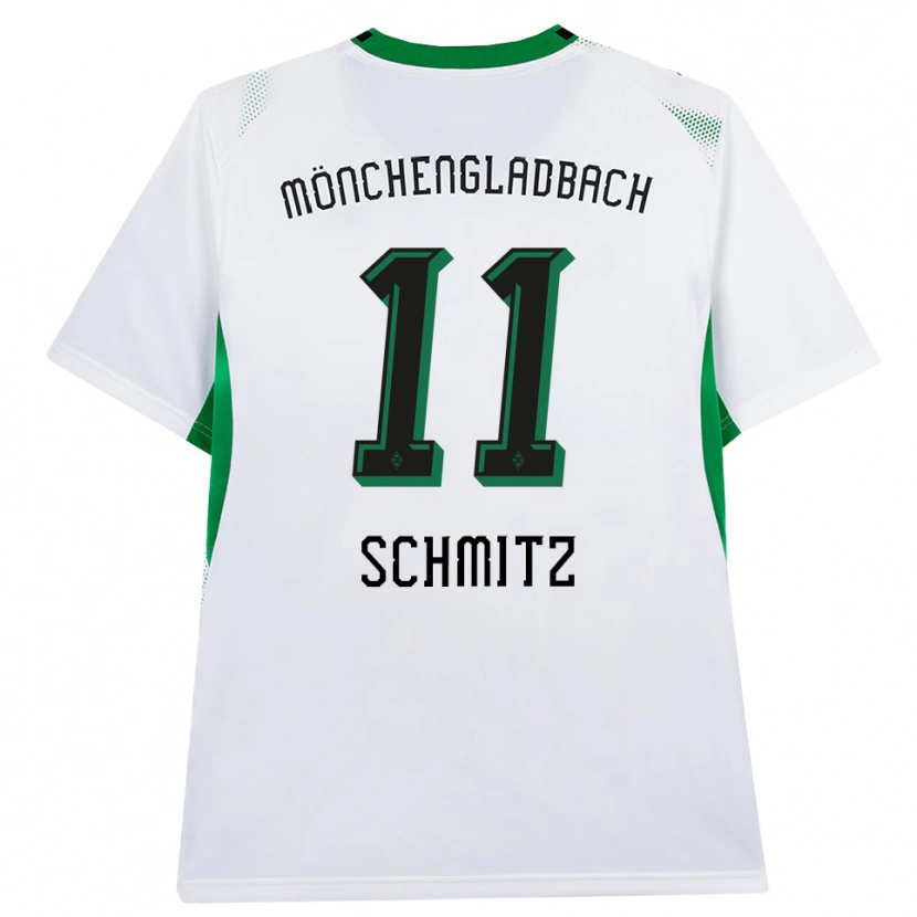 Danxen Kinderen Louisa Schmitz #11 Wit Zwart Groen Thuisshirt Thuistenue 2026/27 T-Shirt