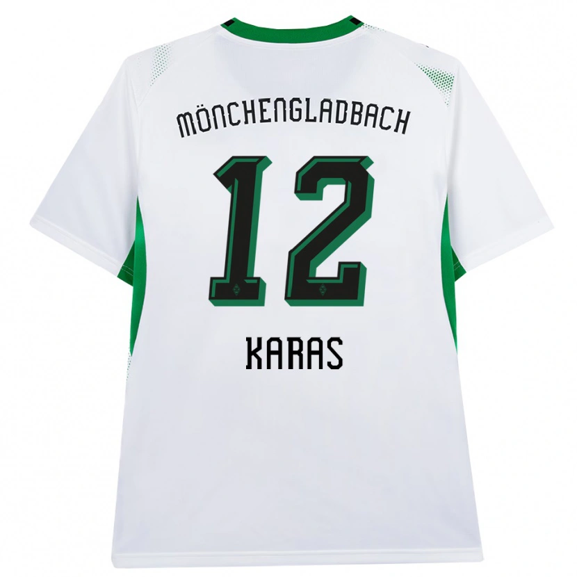 Danxen Kinderen Rafael Karas #12 Wit Zwart Groen Thuisshirt Thuistenue 2026/27 T-Shirt