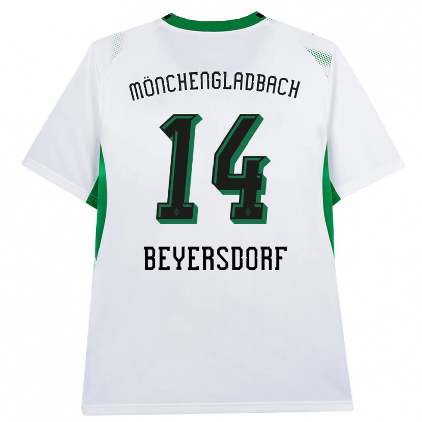 Danxen Kinderen Chris Beyersdorf #14 Wit Zwart Groen Thuisshirt Thuistenue 2026/27 T-Shirt