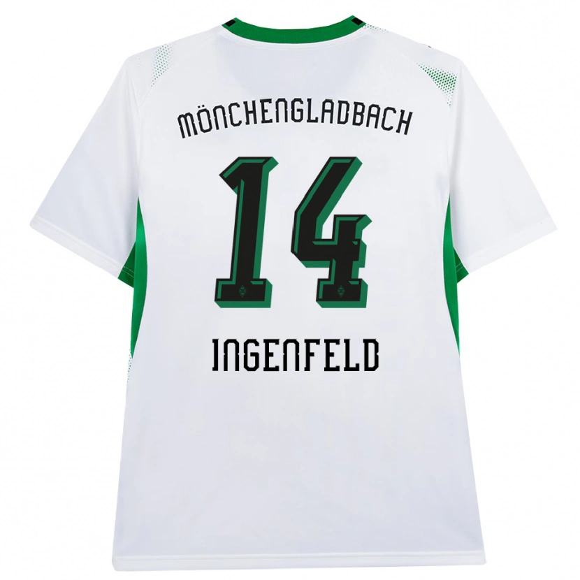 Danxen Kinderen Paul Ingenfeld #14 Wit Zwart Groen Thuisshirt Thuistenue 2026/27 T-Shirt