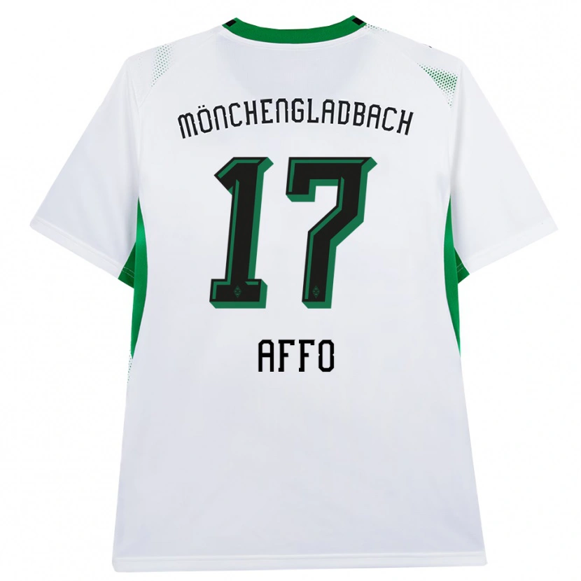 Danxen Kinderen Karim Affo #17 Wit Zwart Groen Thuisshirt Thuistenue 2026/27 T-Shirt